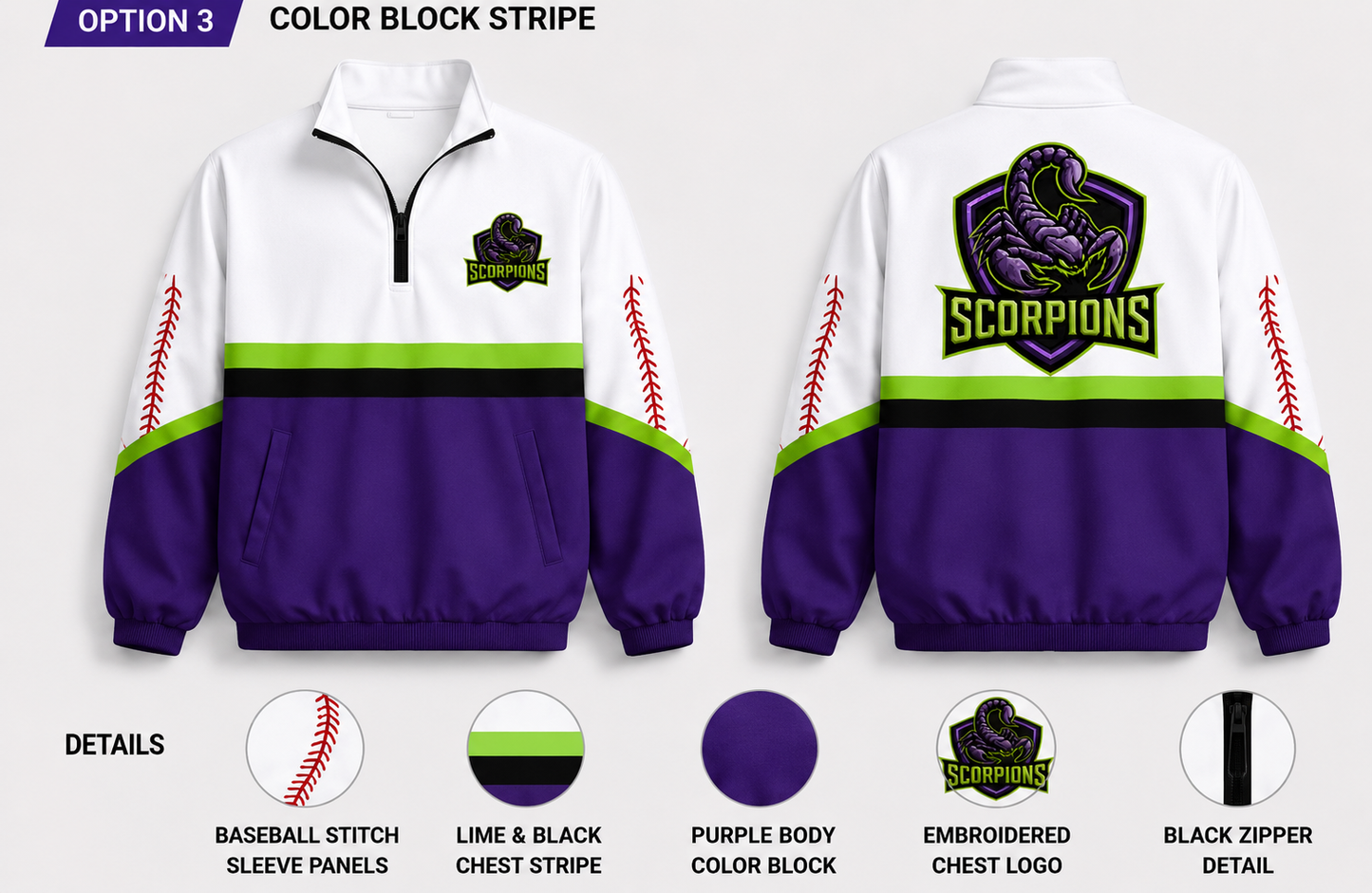 Scorpions Quarter Zip Up
