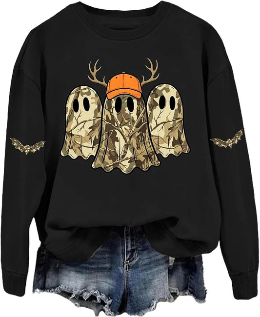 Camo Ghost Hunting Sweatshirt