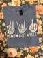 Peace Love Petty Skeleton Graphic Tee